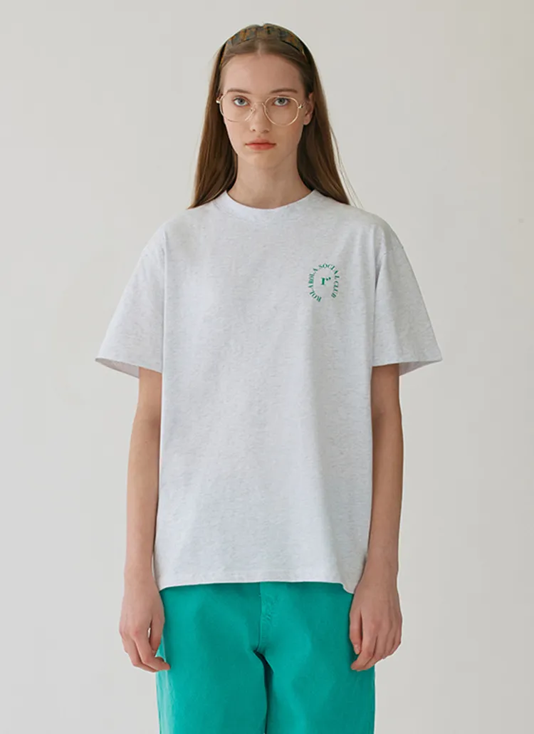 サークルロゴ半袖Tシャツ(ライトグレー) | rolarola | 詳細画像1