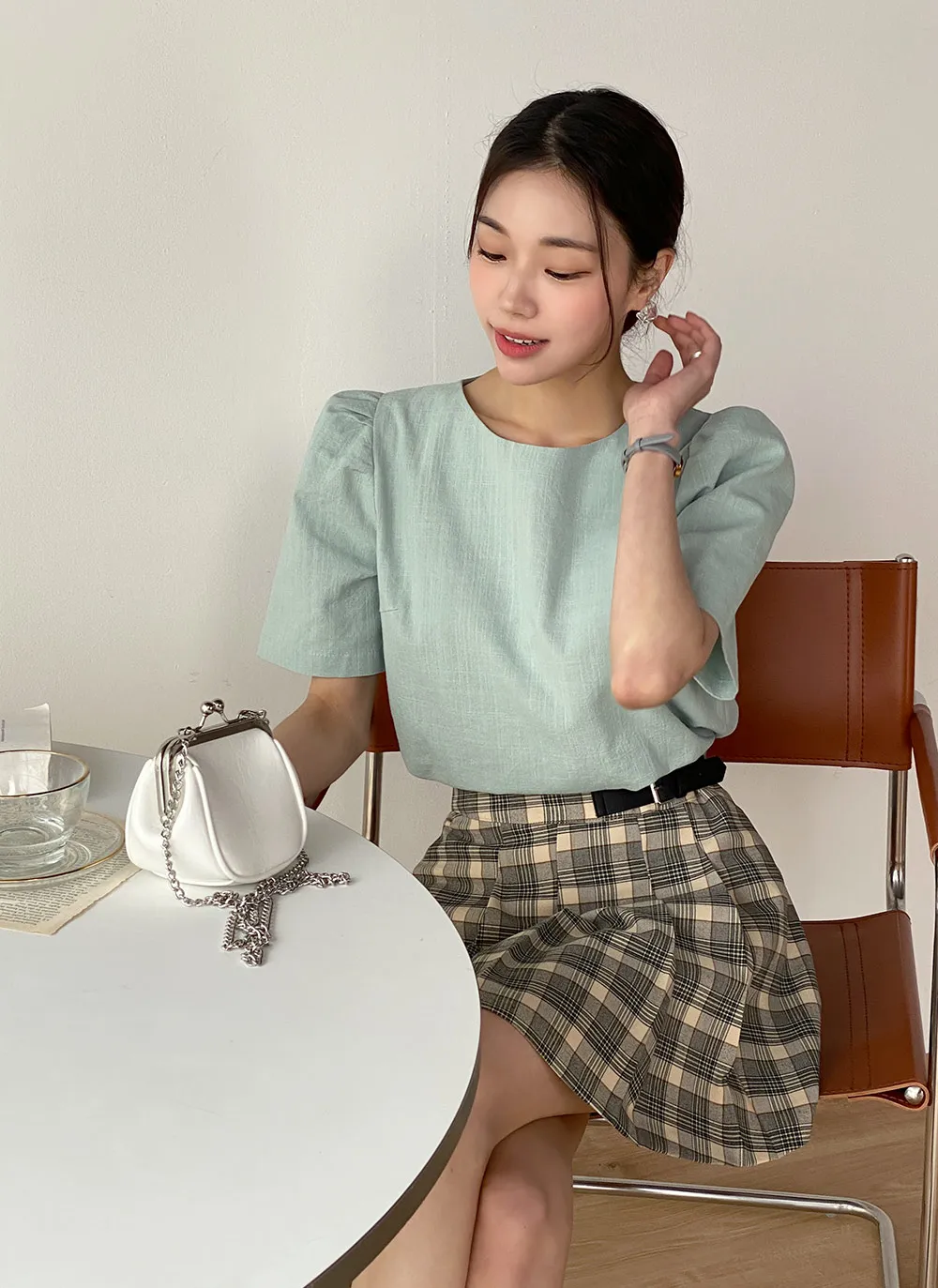 バックルチェックミニスカート | レディースファッション通販 - DHOLIC 