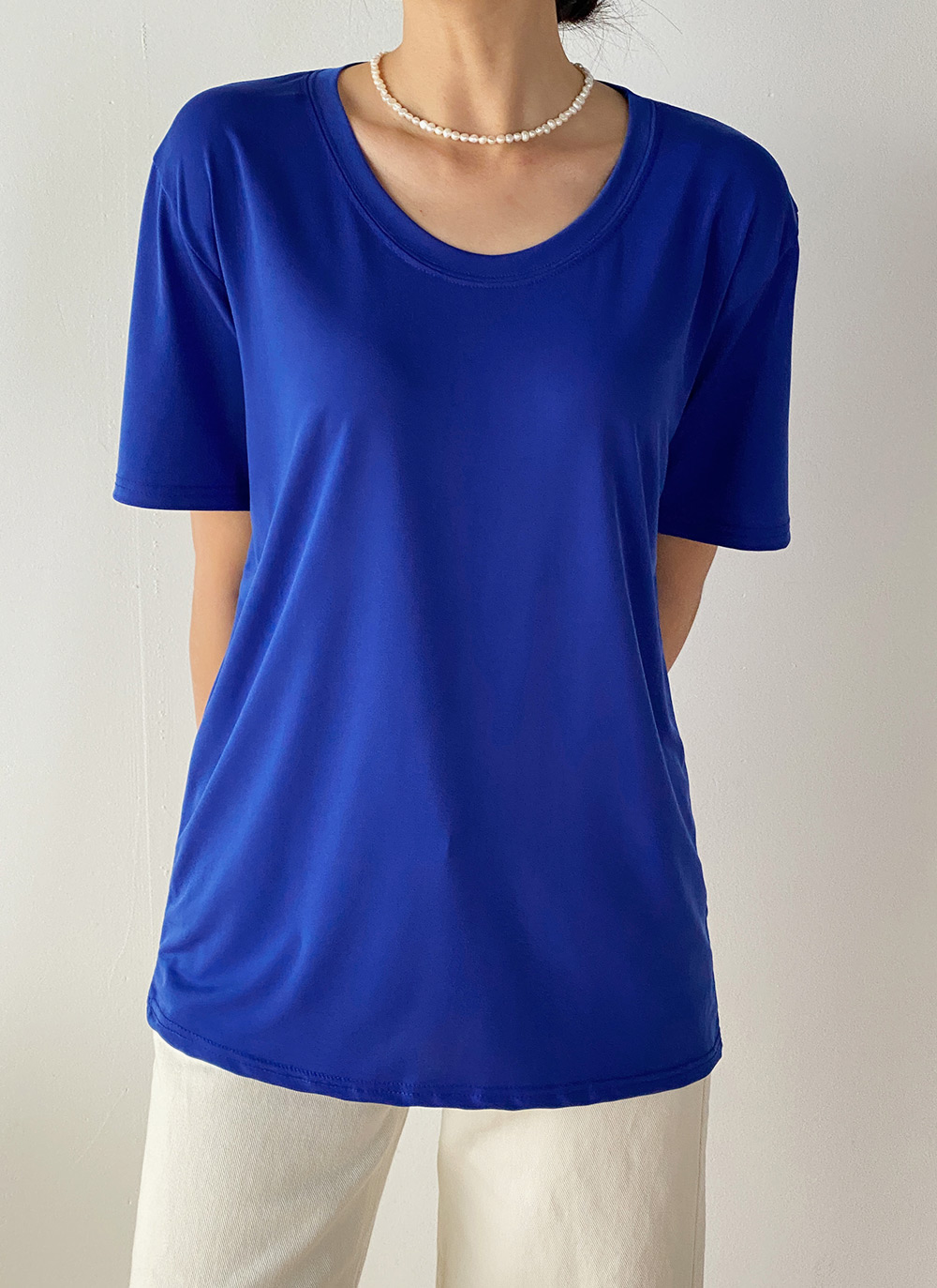 Uネッククール半袖Tシャツ | DHOLIC | 詳細画像10