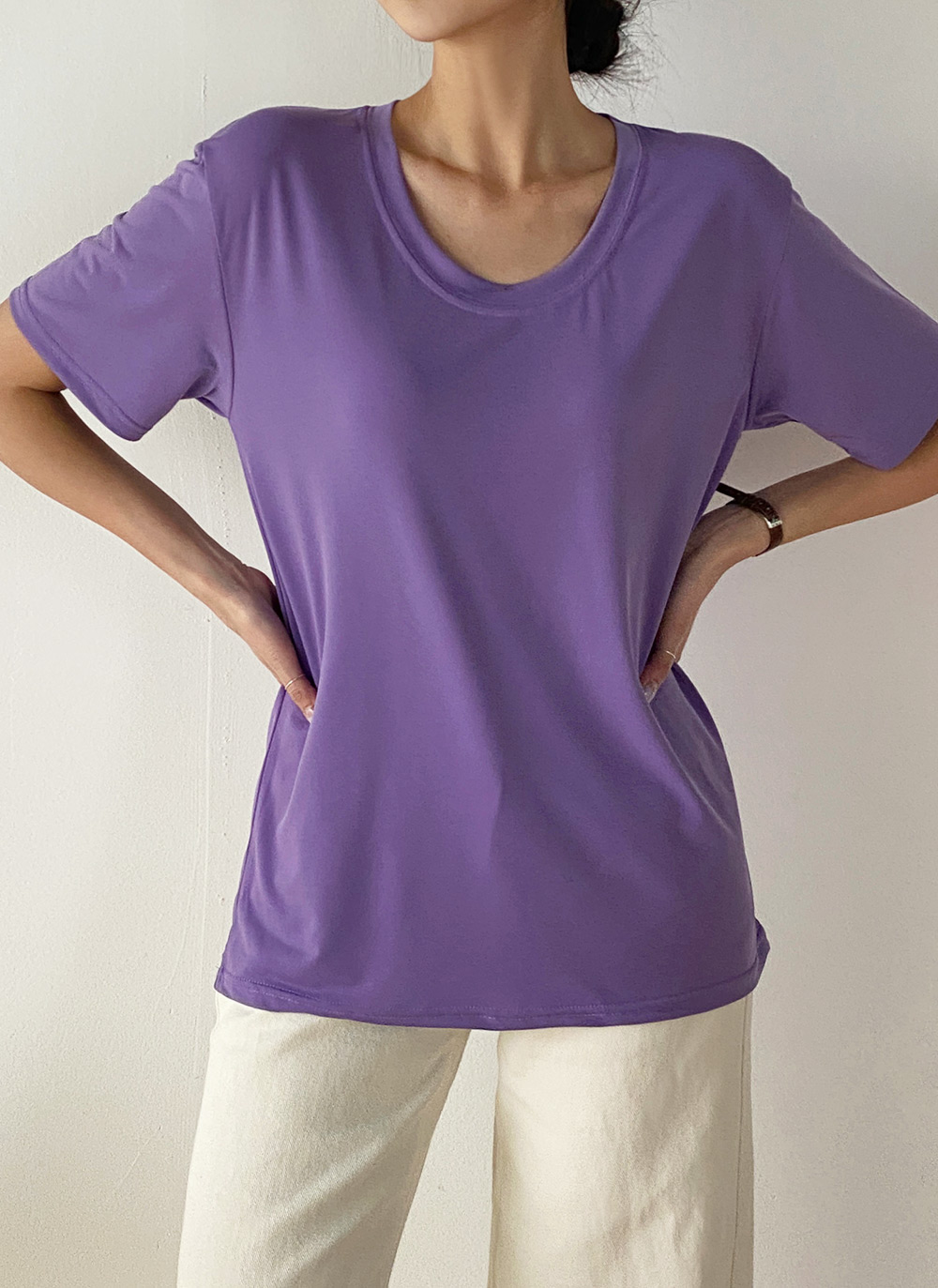 Uネッククール半袖Tシャツ | DHOLIC | 詳細画像24