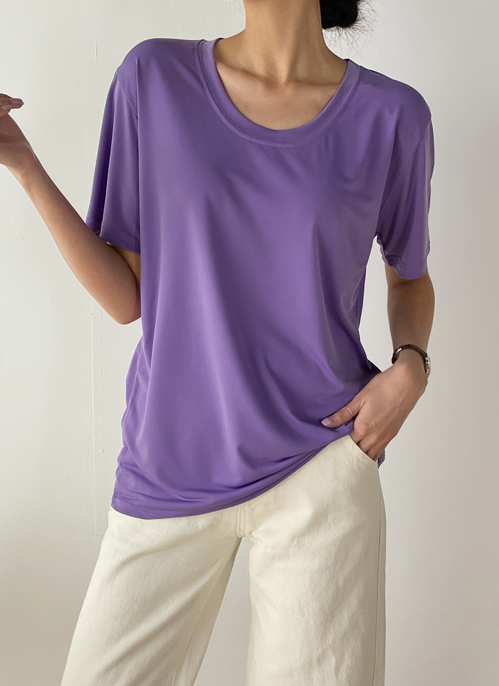 Uネッククール半袖Tシャツ | DHOLIC | 詳細画像25