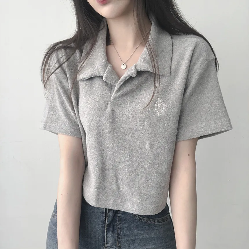 ミニ刺繍カラー半袖Tシャツ | lilisense | 詳細画像27