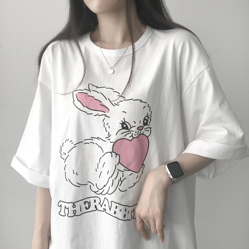 ハートラビットTシャツ | lilisense | 詳細画像2