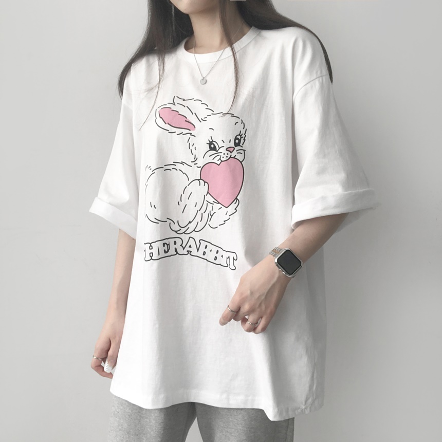 ハートラビットTシャツ | lilisense | 詳細画像4