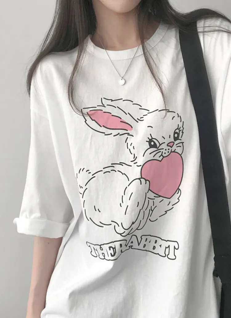 ハートラビットTシャツ | lilisense | 詳細画像1