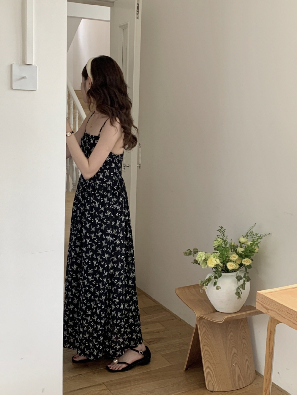 CHICWISH(シックウィッシュ)｜花柄シャーリングキャミドレス 花柄シャーリングキャミワンピース | レディースファッション