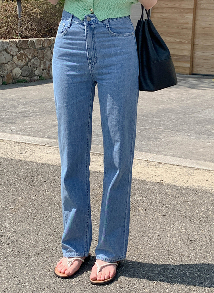 PERSONSOUL デニム L 高身長向けサマーカットワイドデニムパンツ | レディース