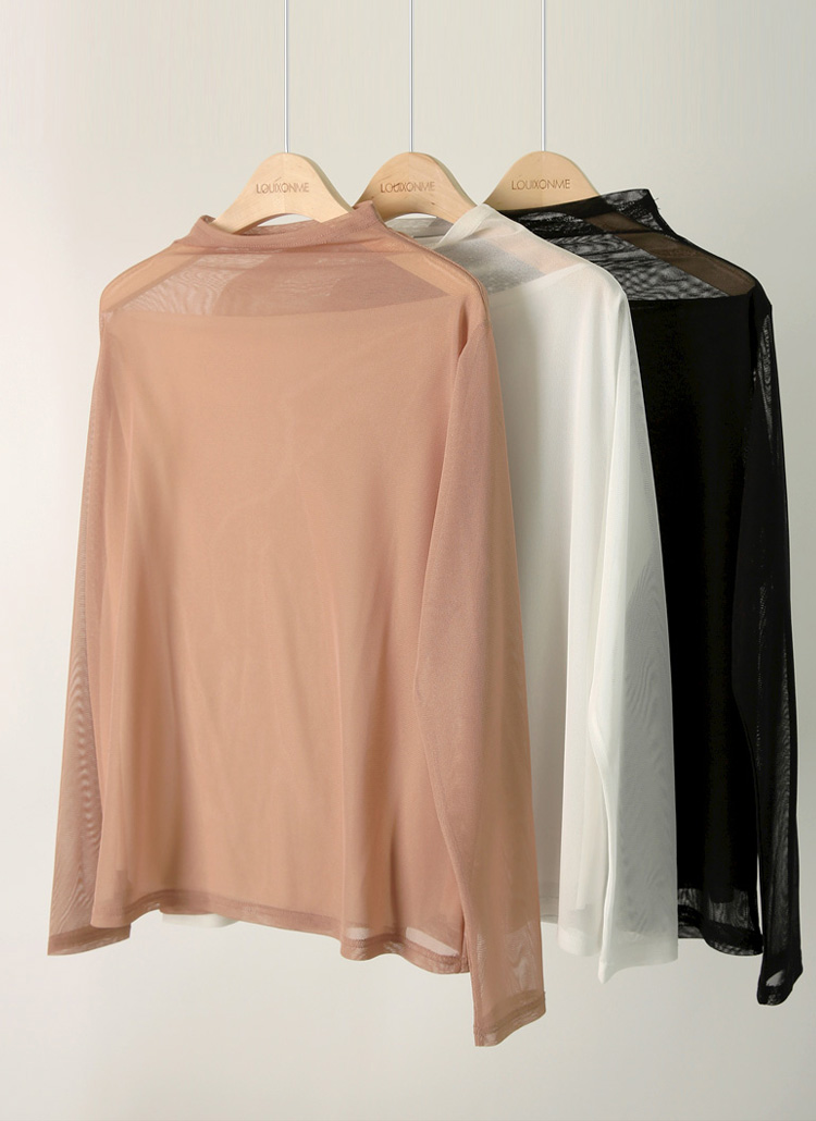 シャーリングシースルーブラウス | レディースファッション通販
