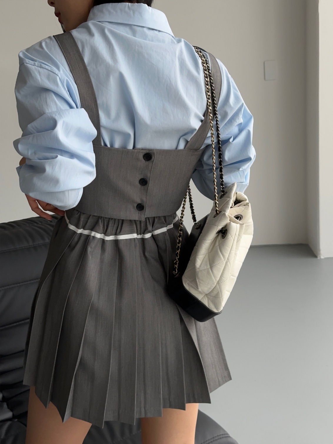 pium フロントホックビスチェ×プリーツスカートセット 【公式通販】