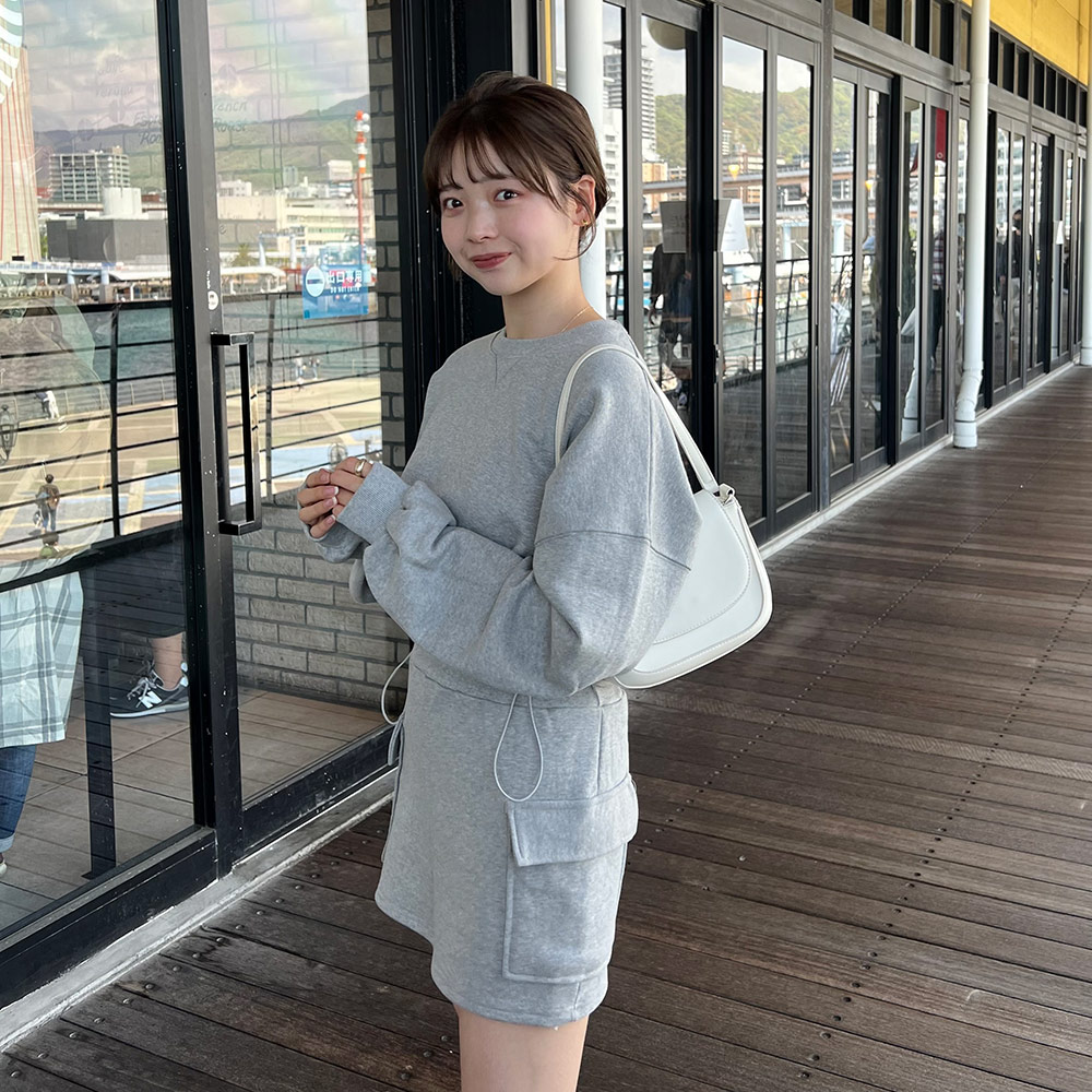 ドロストスウェット&ミニスカートSET | レディースファッション通販