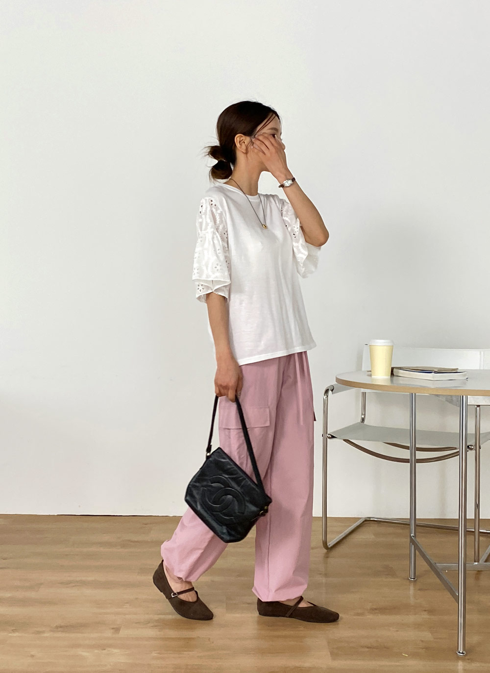 レースフレアスリーブTシャツ | レディースファッション通販 - DHOLIC