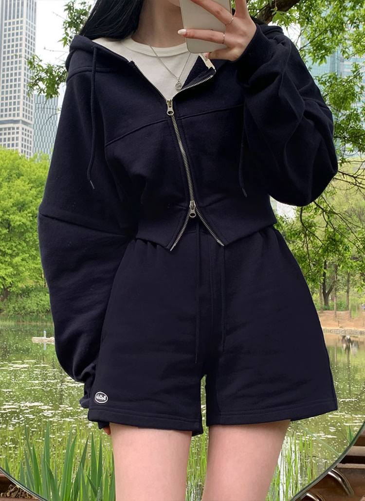 FORMO フォルモ Back drape Parka バックドレープジップアップ