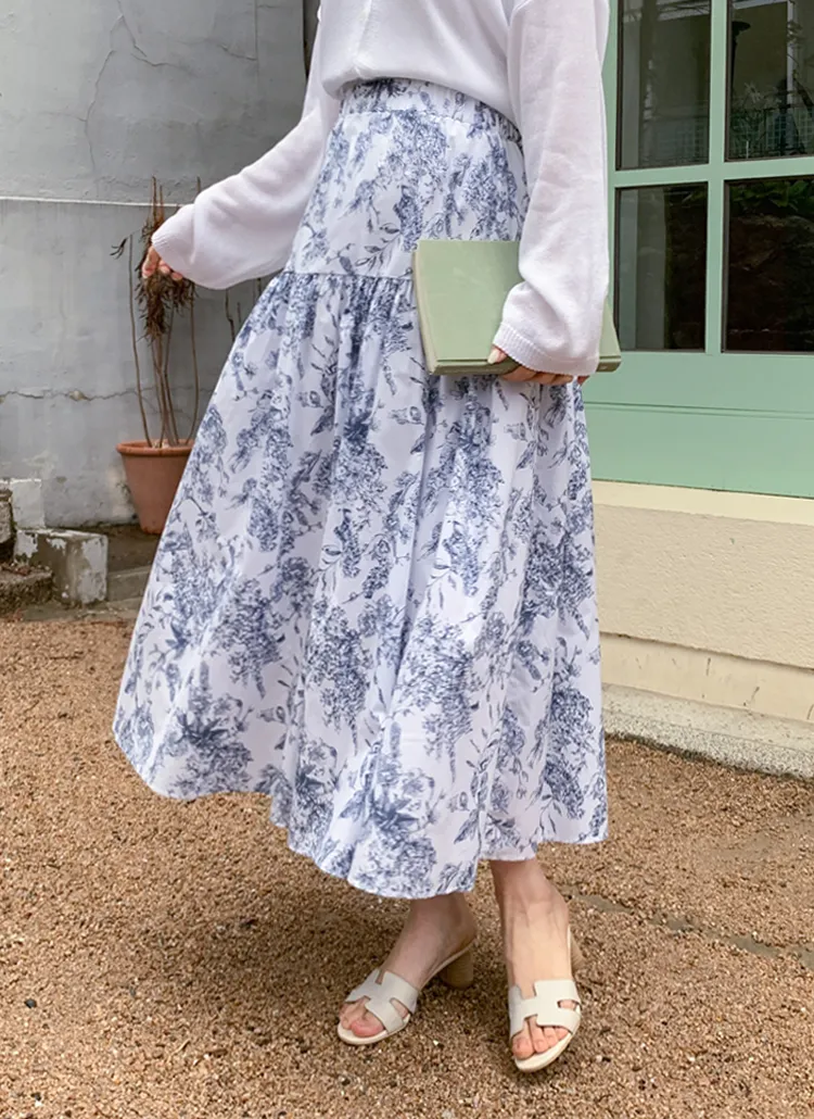 フラワーティアードスカート | レディースファッション通販 - DHOLIC 