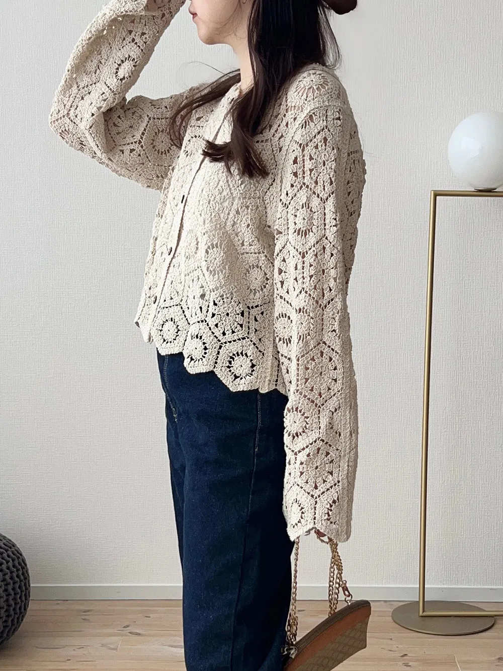 クロシェカーディガン | レディースファッション通販 - DHOLIC 