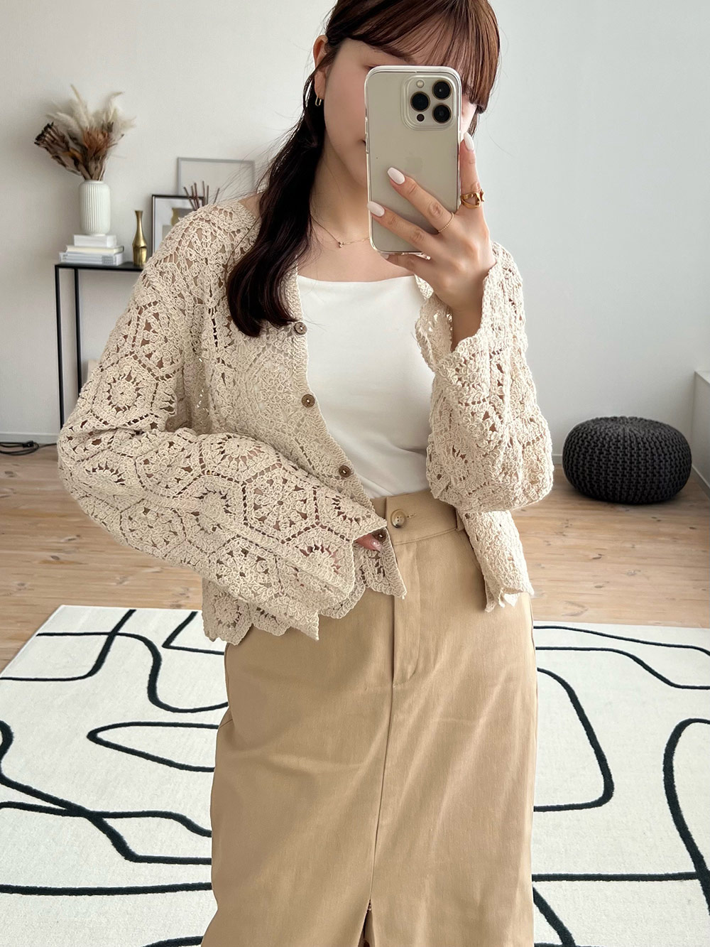 クロシェカーディガン | レディースファッション通販 - DHOLIC