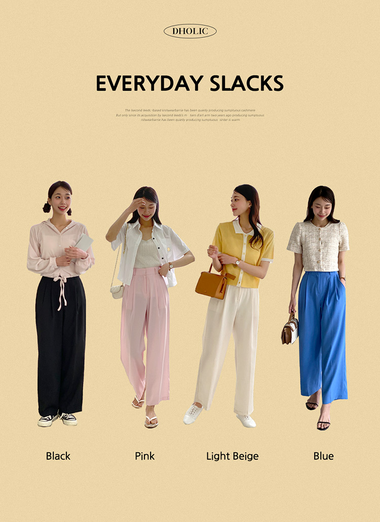 ツータックワイドスラックス | レディースファッション通販 - DHOLIC