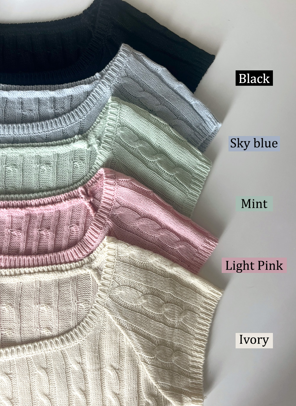 スクエアケーブルクロップドニット | レディースファッション通販 - DHOLIC