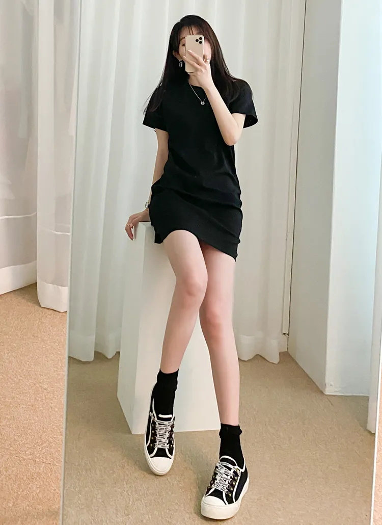 半袖ミニワンピース | blackholej | 詳細画像1