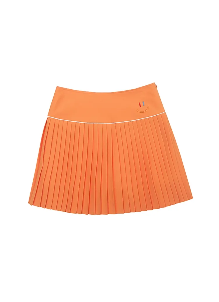 LaLaプリーツスカートパンツ(Orange) | lala | 詳細画像1