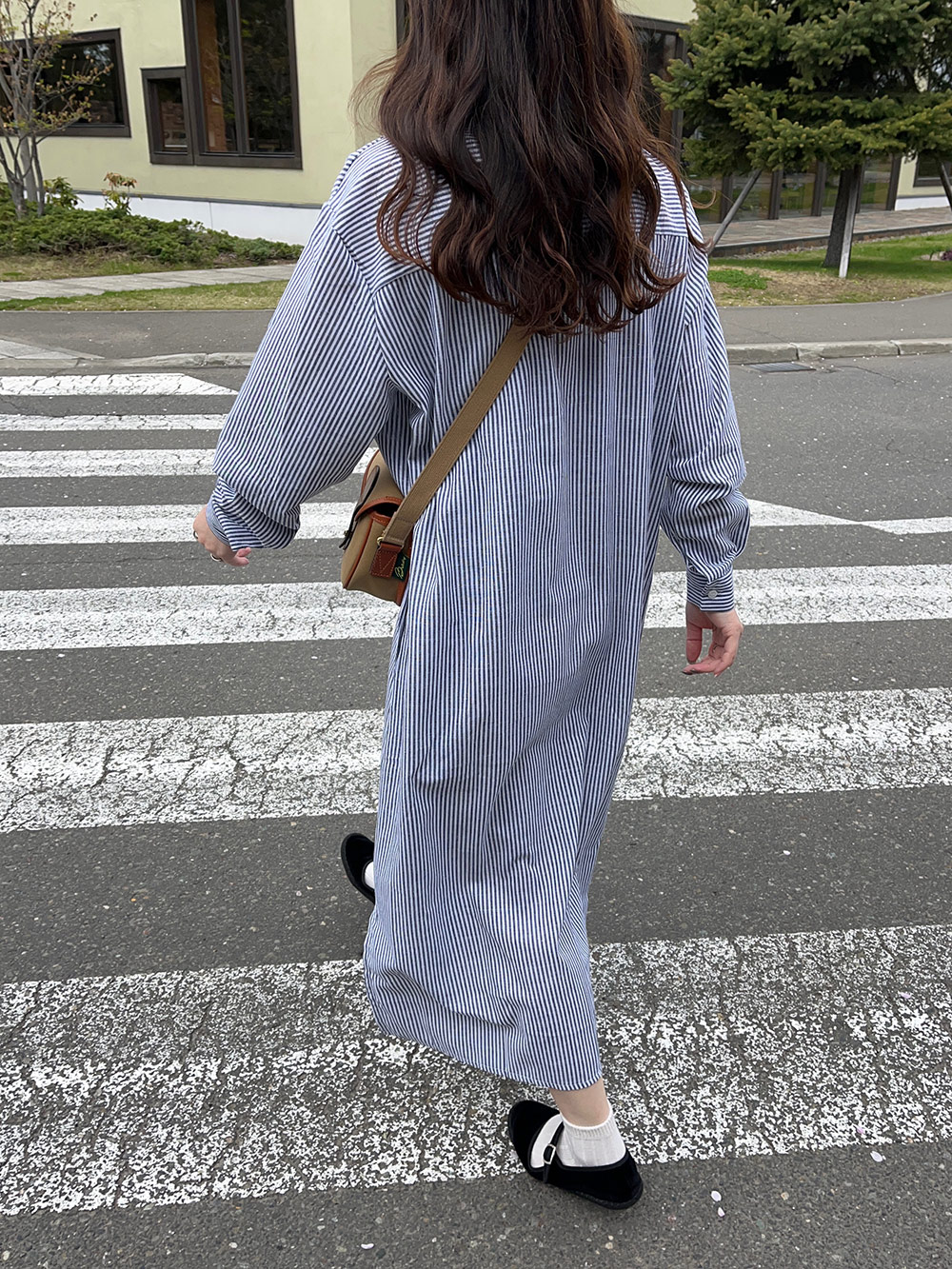 ストライプシャツワンピース | レディースファッション通販 - DHOLIC