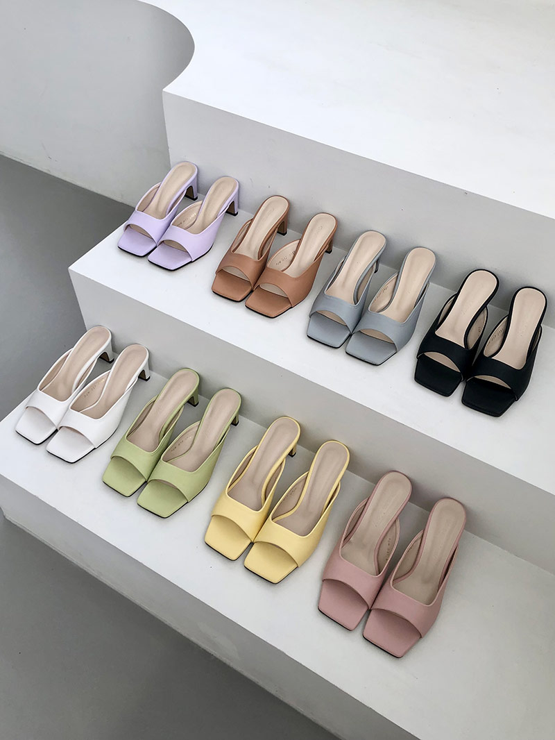 スクエアトゥミュールサンダル | レディースファッション通販 - DHOLIC