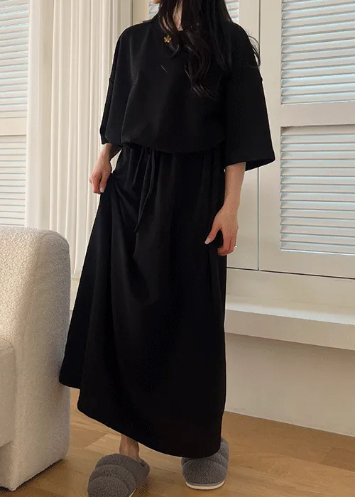 ウエストゴムロングセットアップスカート | ALL FIT CLOSET | 詳細画像1