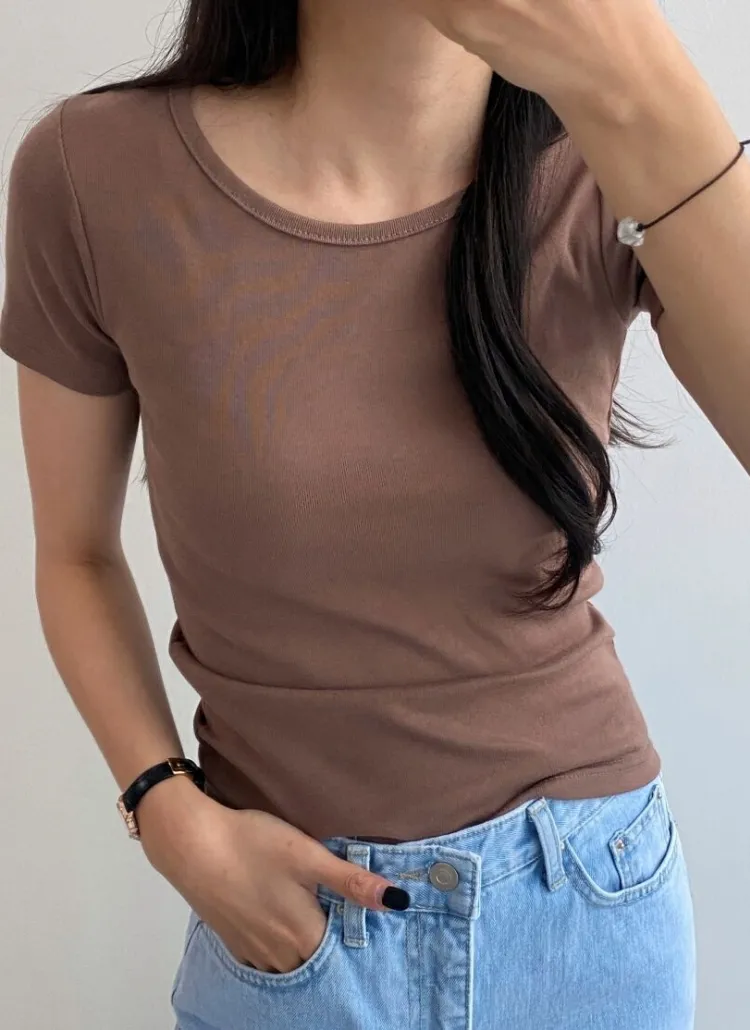13色無地半袖Tシャツ | mandarinetree | 詳細画像1