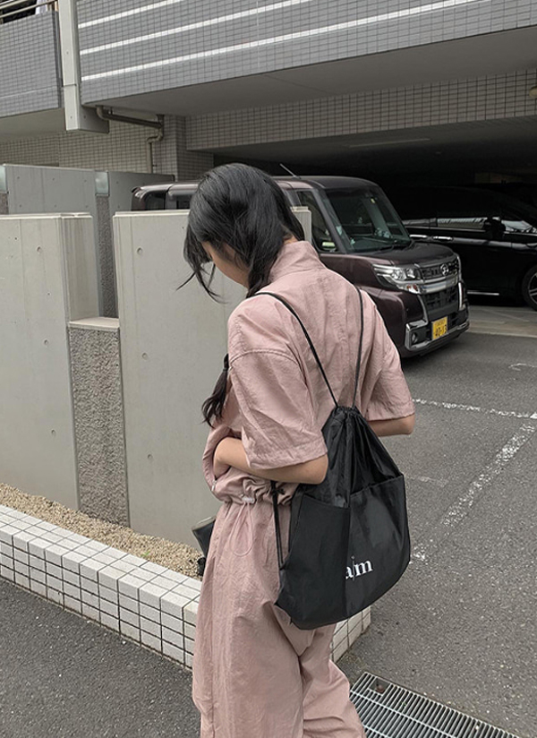 クロップドナイロン半袖ジャンパーのサムネイル