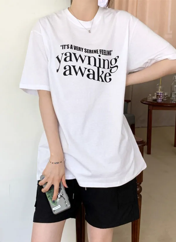 awakeプリントTシャツ | 66girls | 詳細画像1