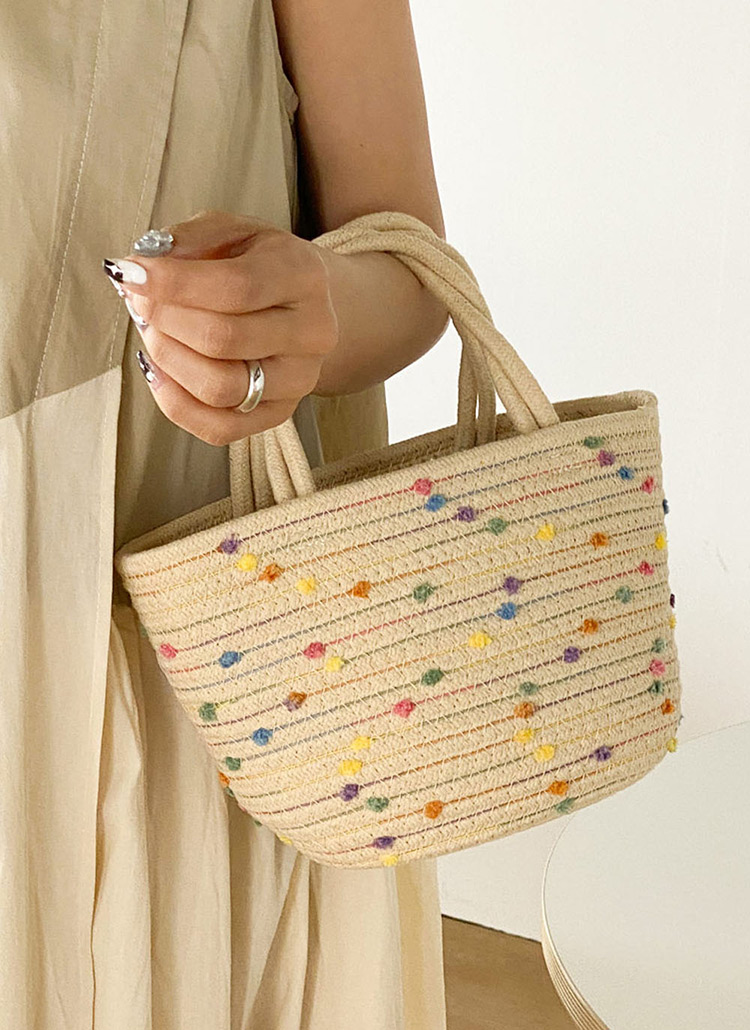 新品　DHOLIC レディースカラーバッグ カラフルドットかごバッグ | レディースファッション通販 - DHOLIC