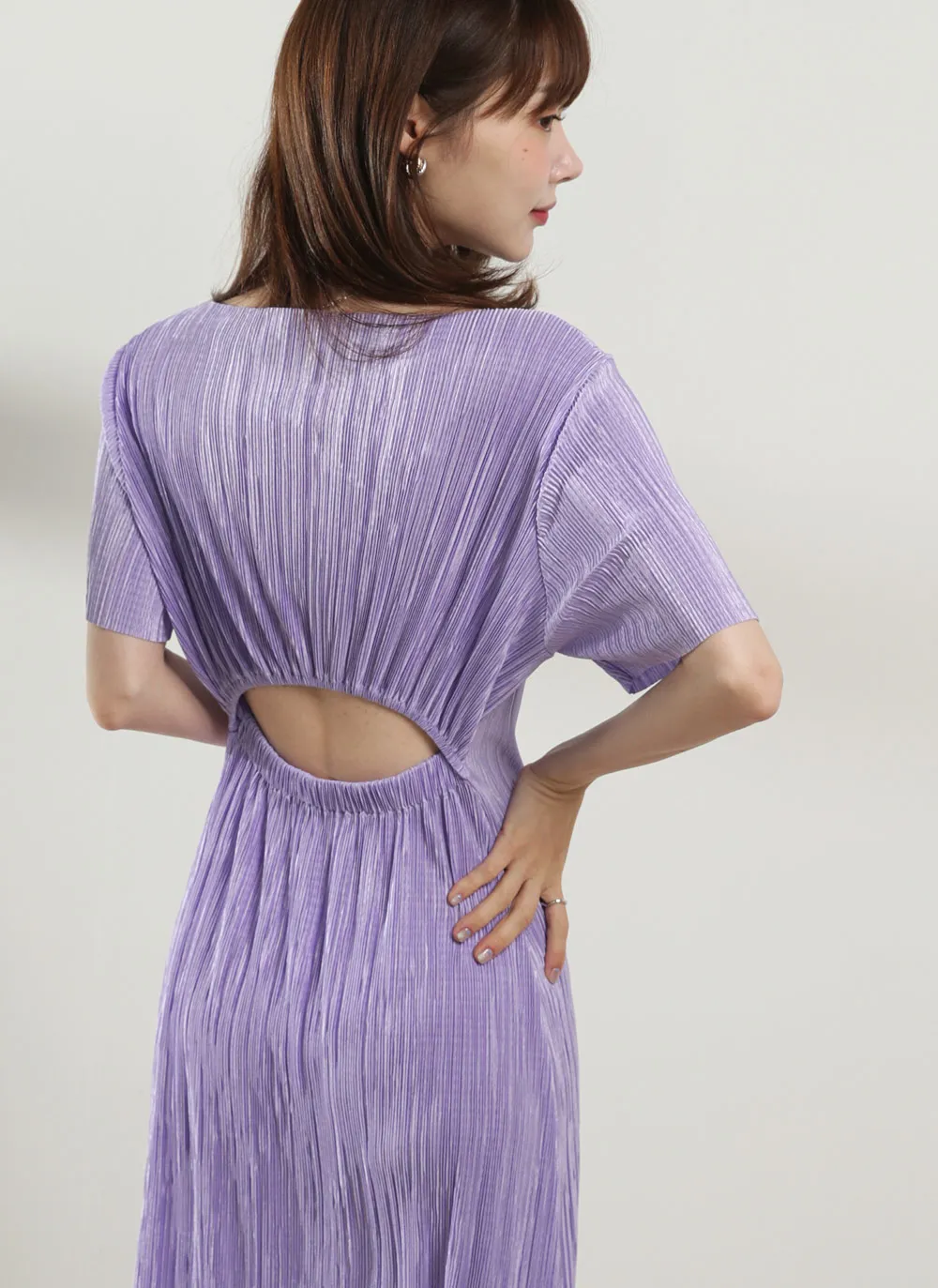 限定色あり]2WAYバックスリットプリーツワンピース | レディース  