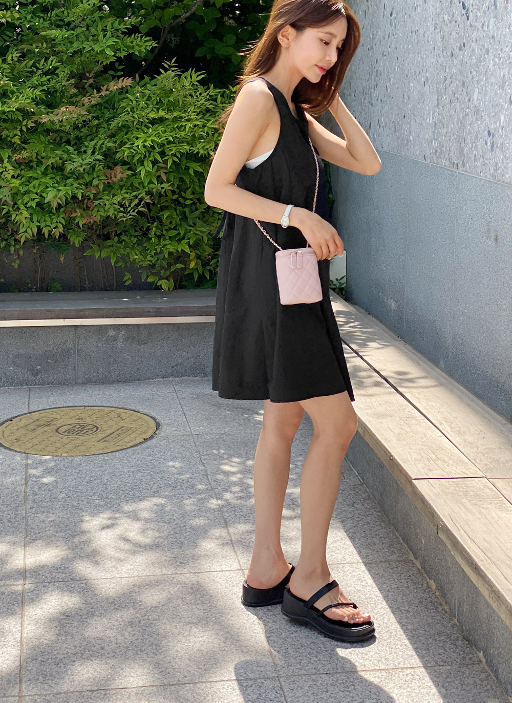 バックリボンミニワンピース | レディースファッション通販 - DHOLIC