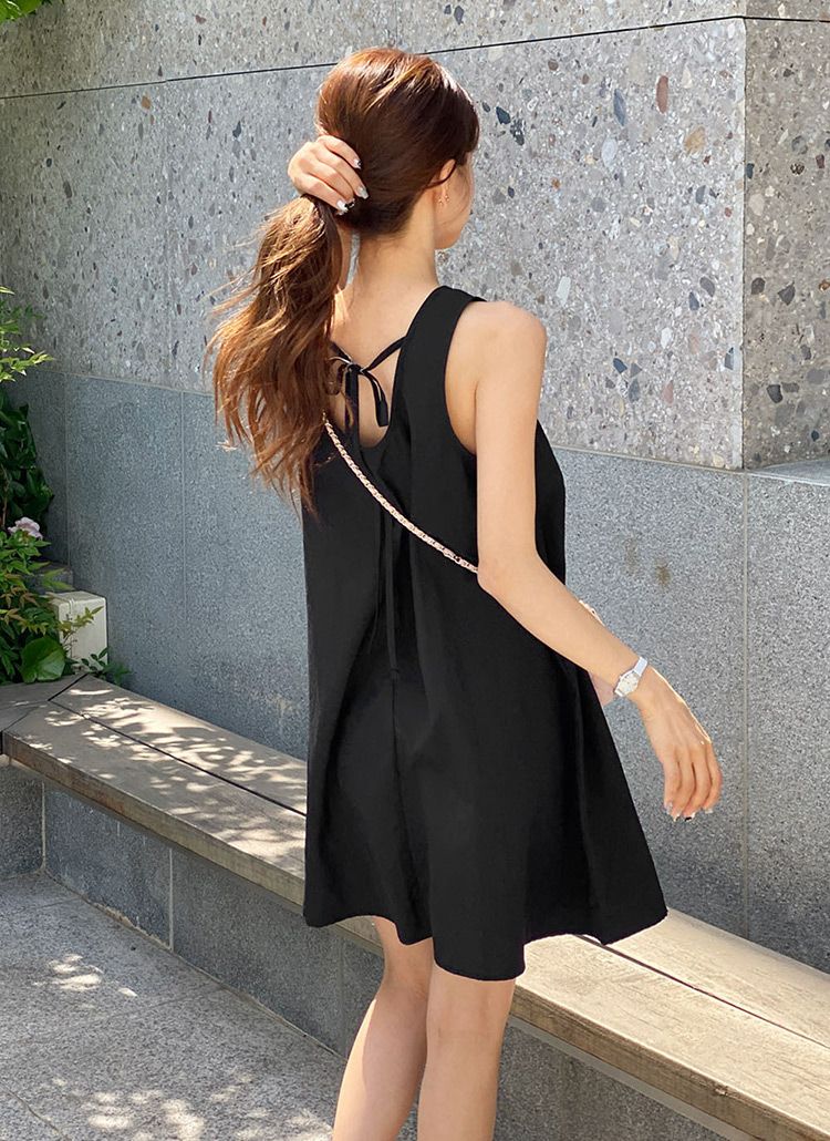 バックリボンミニワンピース | レディースファッション通販 - DHOLIC