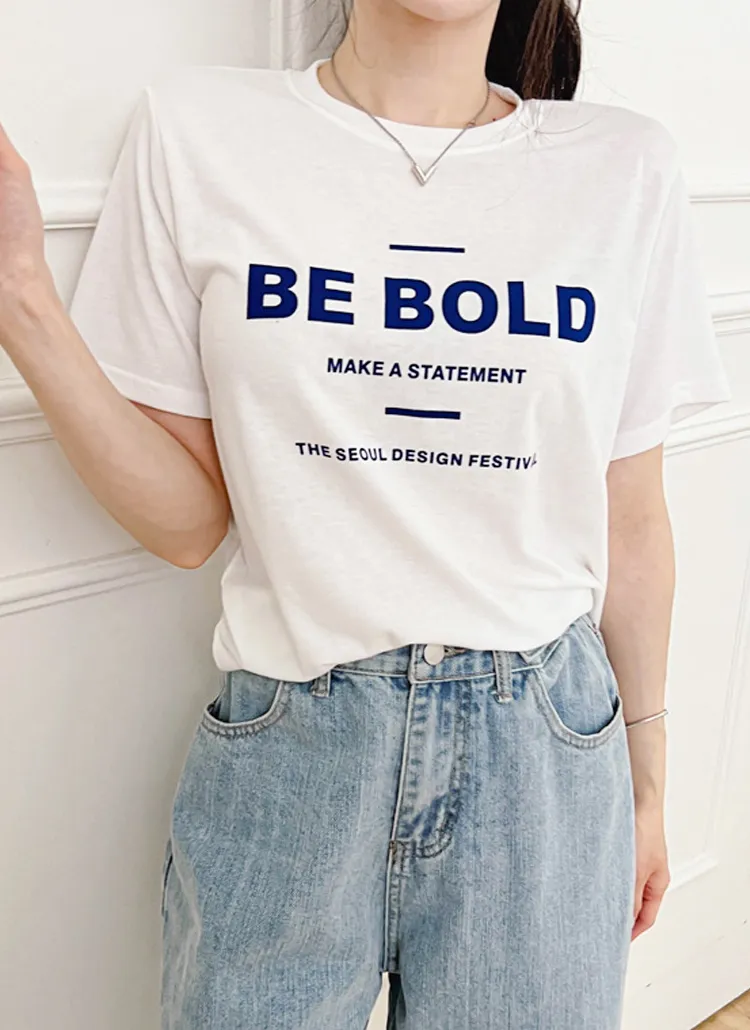 BE BOLDレタリングTシャツ | iambest | 詳細画像1