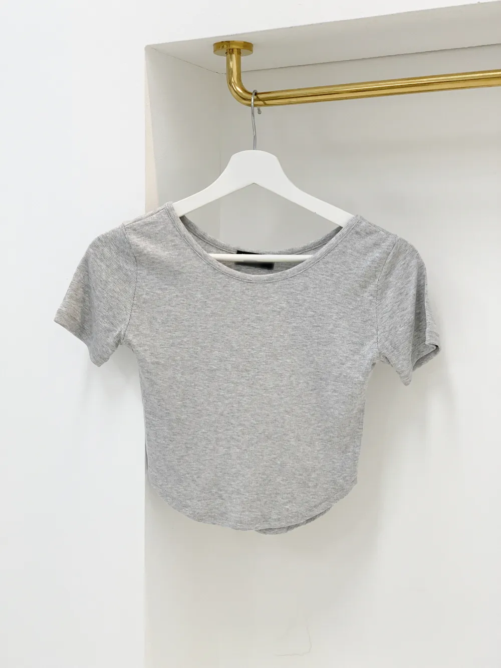 Uネックスリム半袖Tシャツ | audreybubble | 詳細画像5