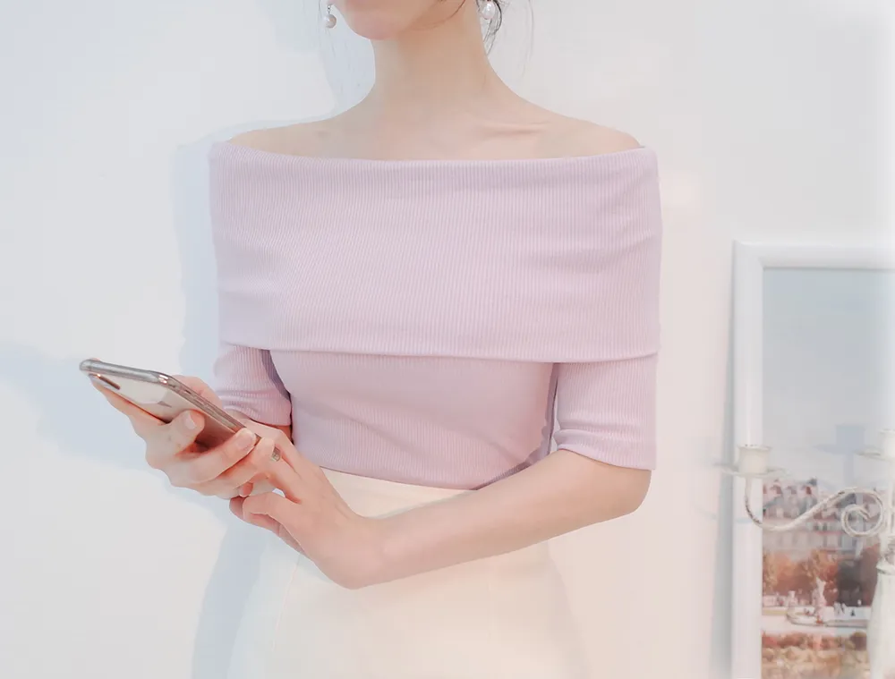 ワイドフラップオフショルTシャツ | audreybubble | 詳細画像9
