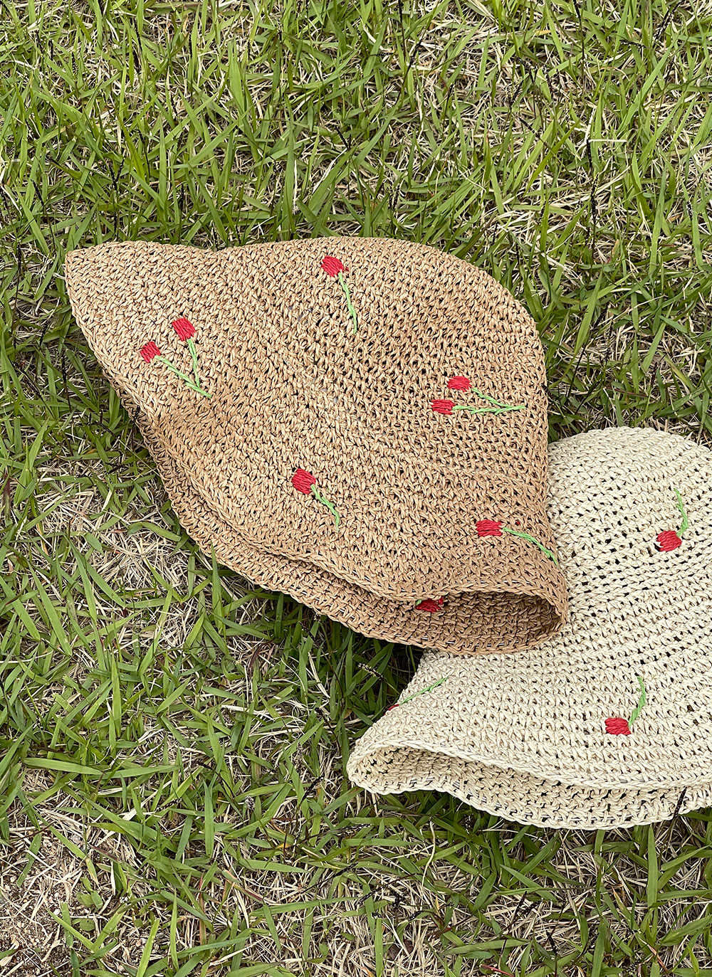 チェーリー刺繍ストローハット | DHOLIC | 詳細画像11