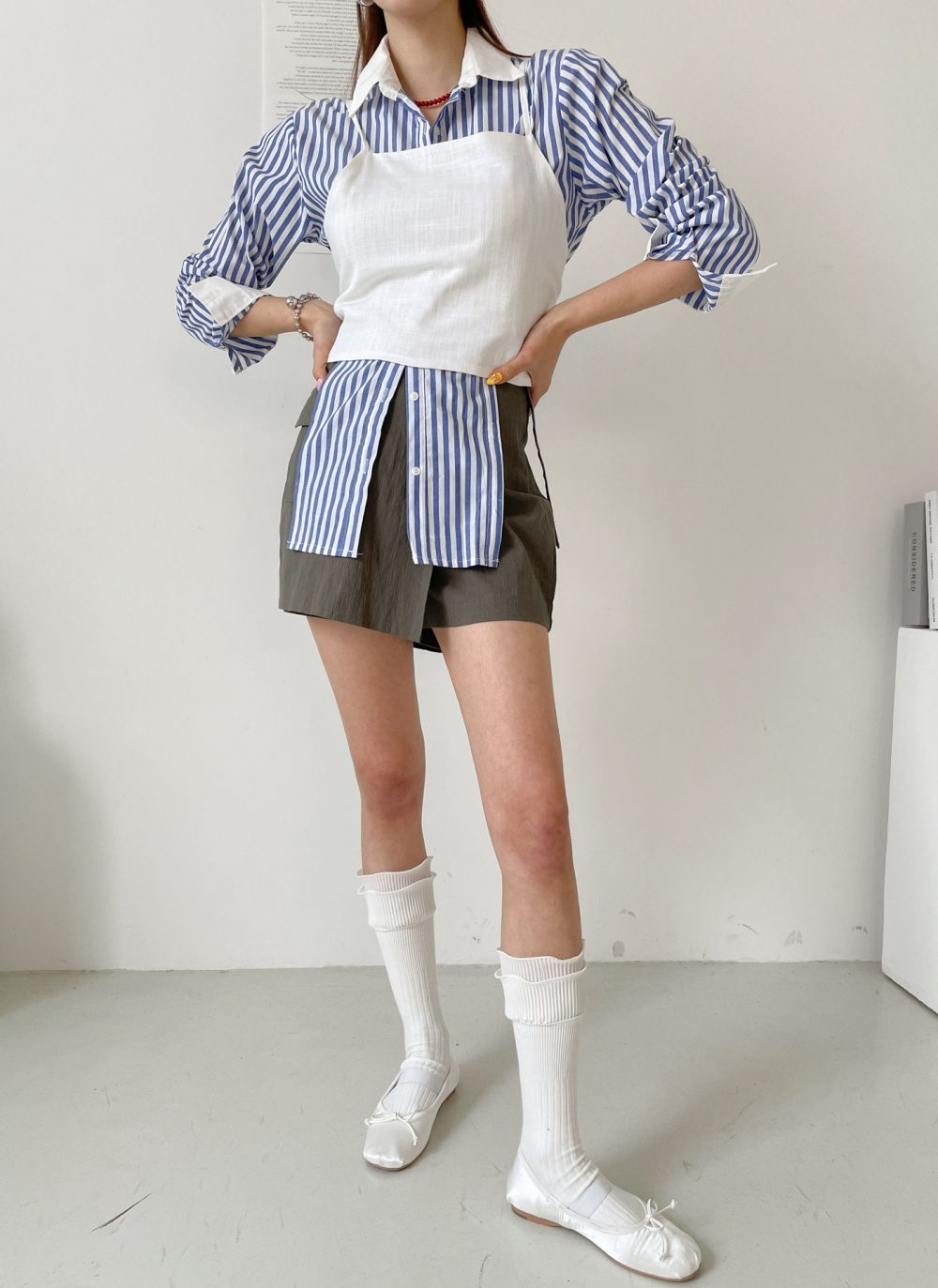 リネン混バックリボンビスチェ | レディースファッション通販 - DHOLIC 