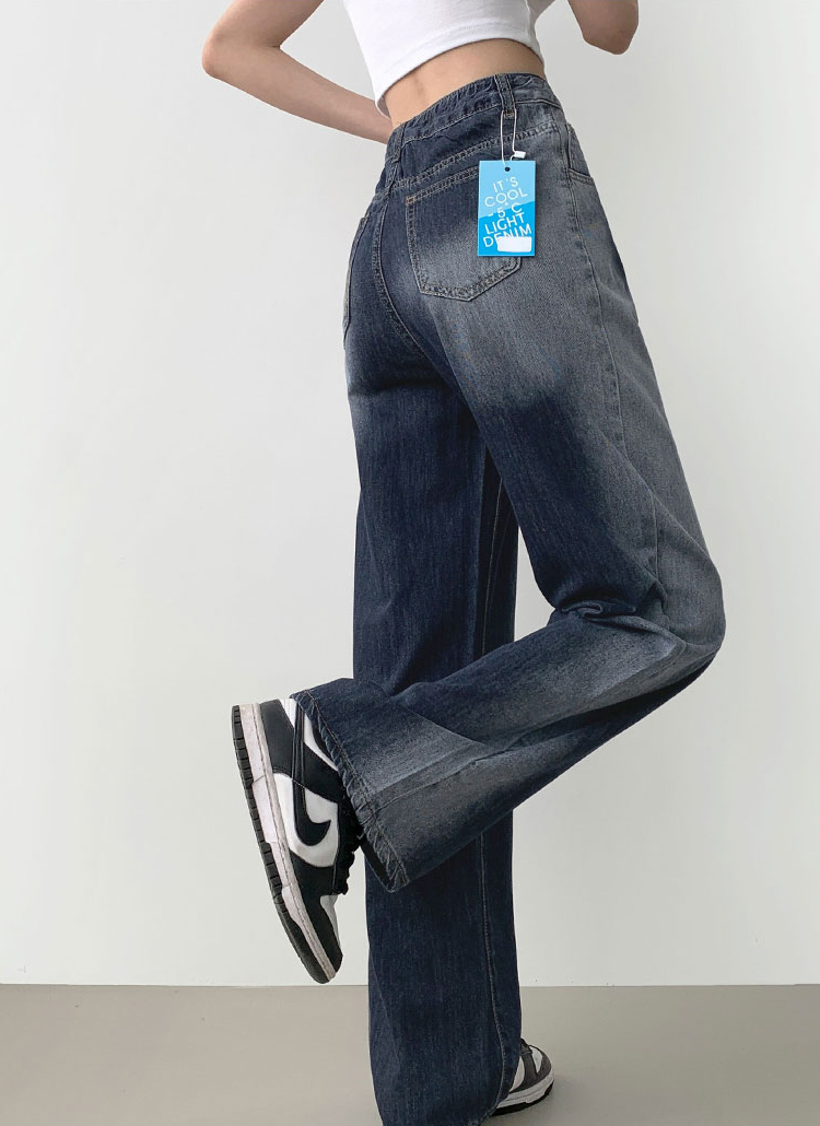 3TYPEハイウエストワイドデニムパンツ | レディースファッション通販