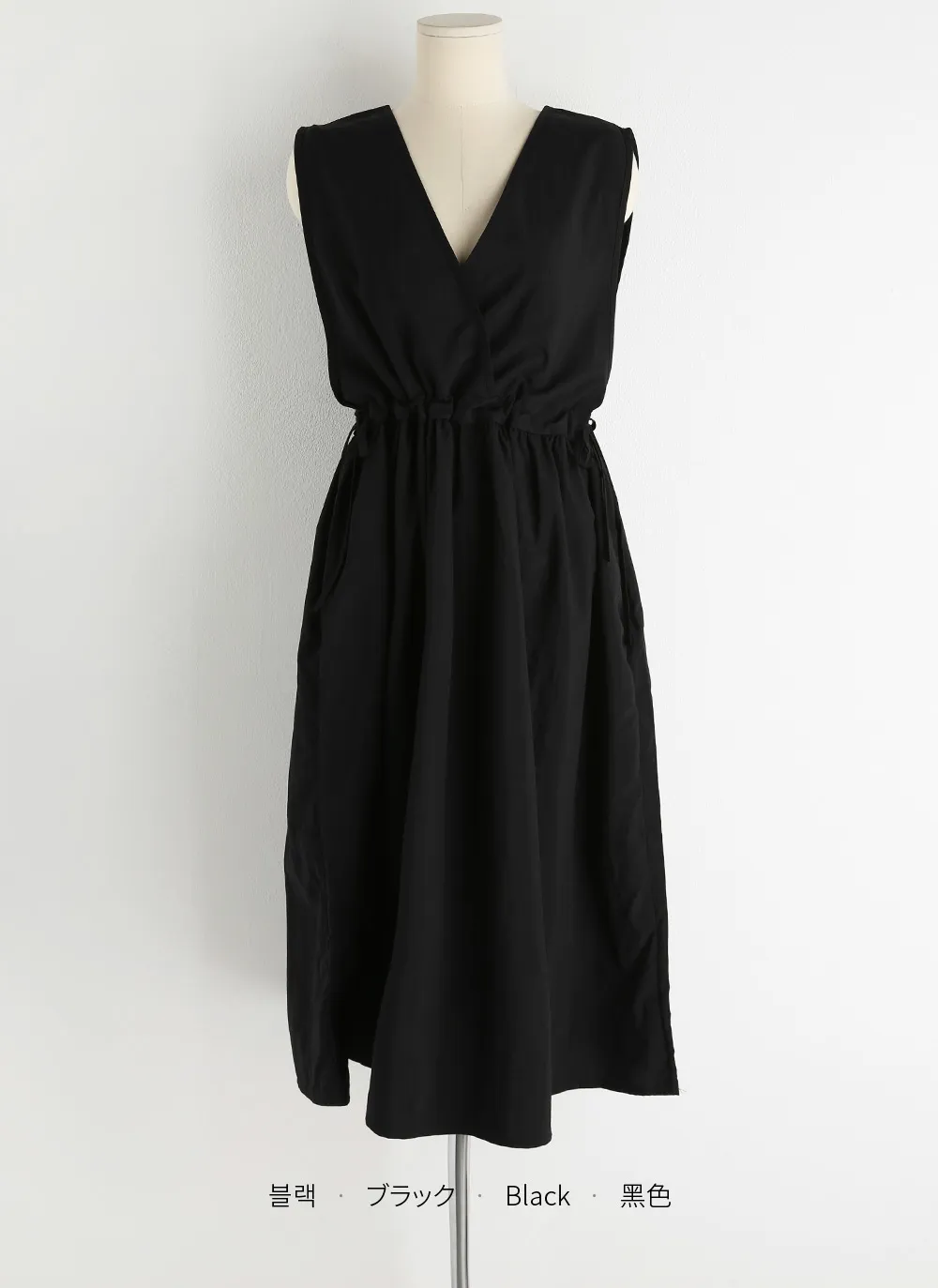 ストリング付Vネックワンピース | レディースファッション通販 - DHOLIC 