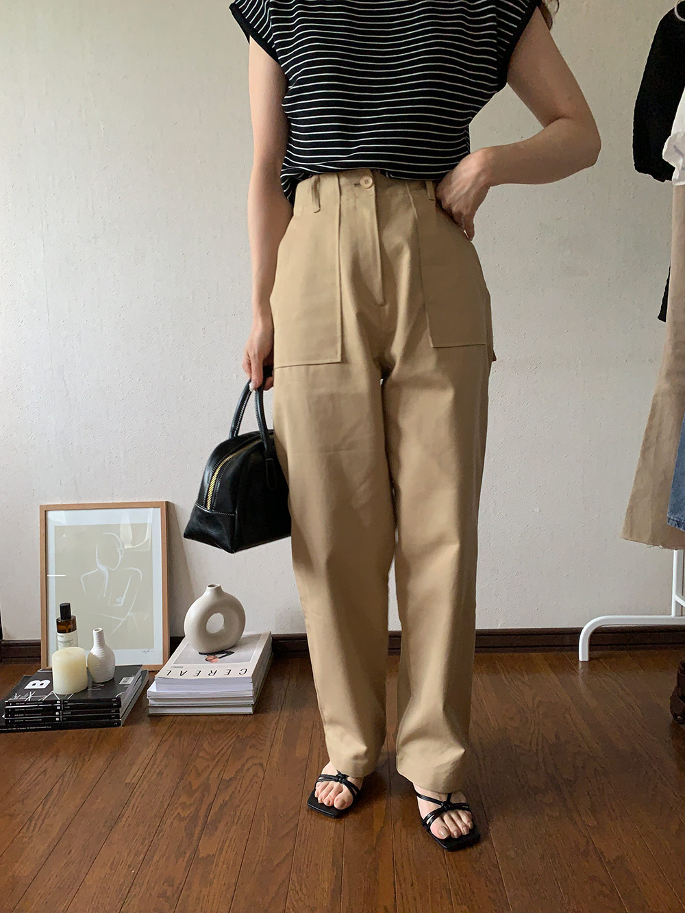 【DSC】 ハイウエスト ワイドパンツ GYDA ジーンズ デニム デニムパンツ ハイウエスト KNEEダメージ