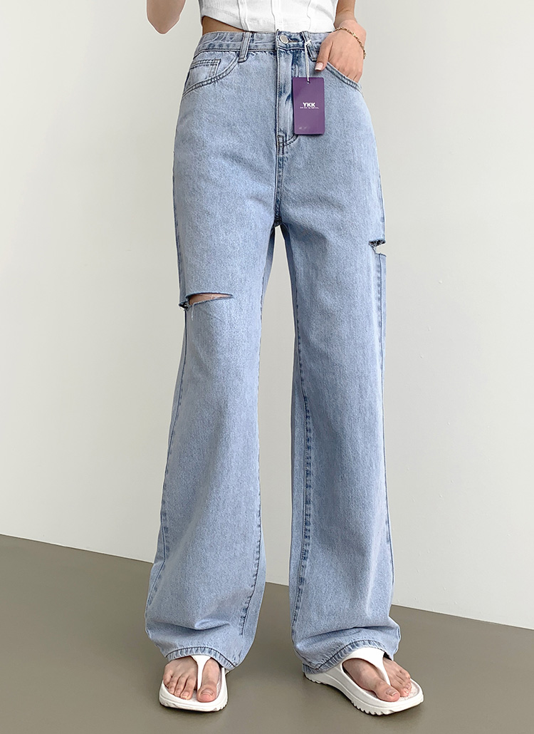 3TYPEカットワイドデニムパンツ | レディースファッション通販