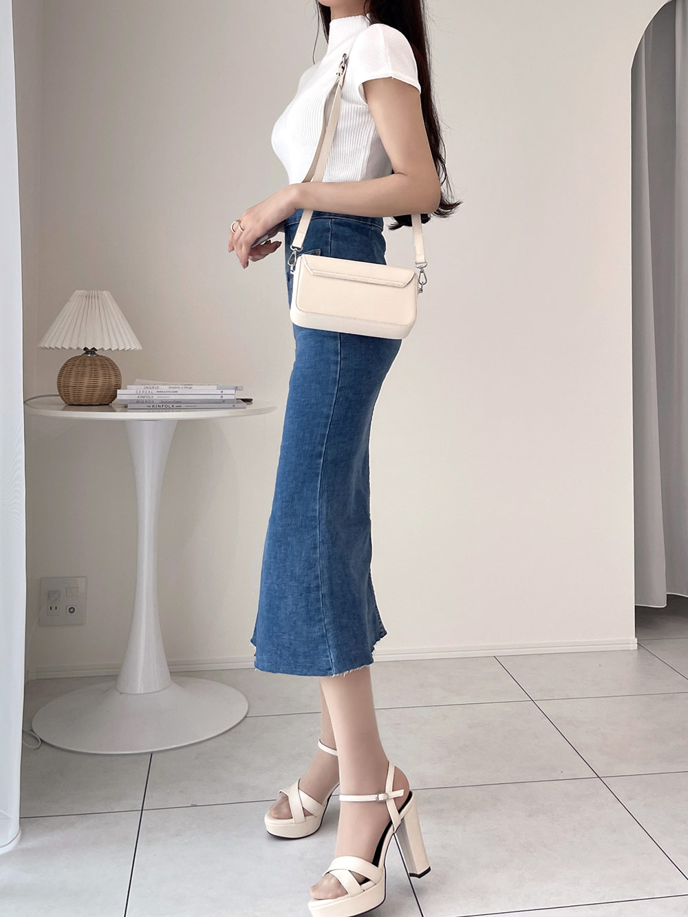 即購入× マーメイドデニムスカート デニムマーメイドスカート｜ナチュラルビューティーベーシックの