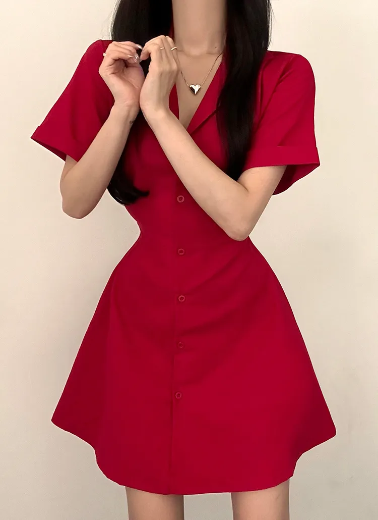 リネン風カラーポケットシャツワンピース | moodloveroom | 詳細画像1