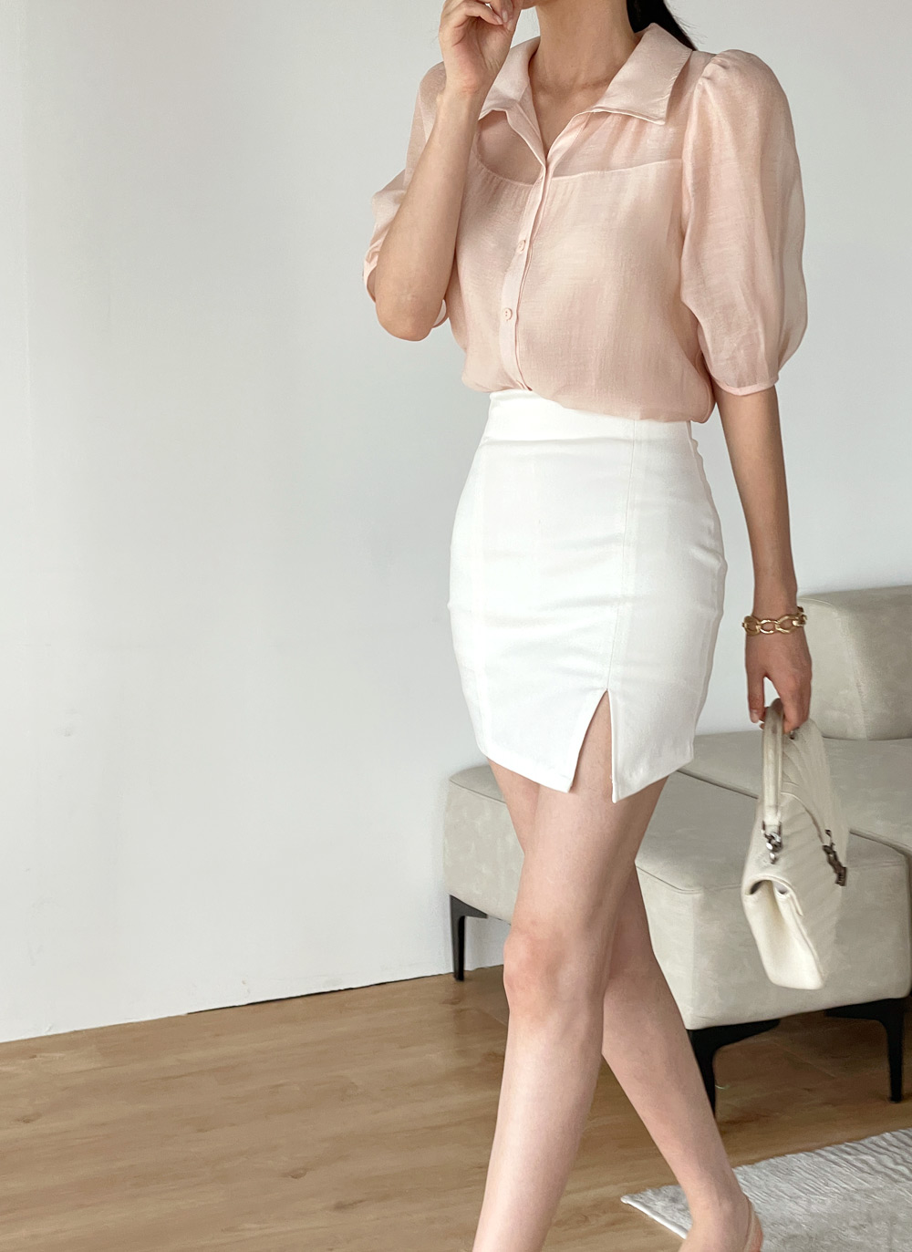 パンツ裏地スリットミニスカート | DHOLIC | 詳細画像13