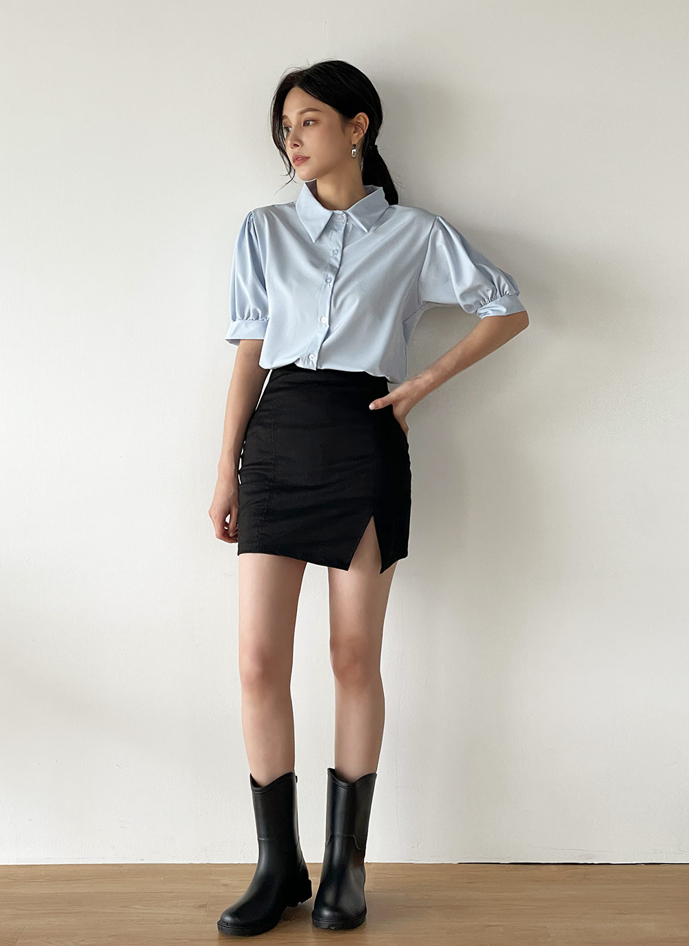 パンツ裏地スリットミニスカート | DHOLIC | 詳細画像17