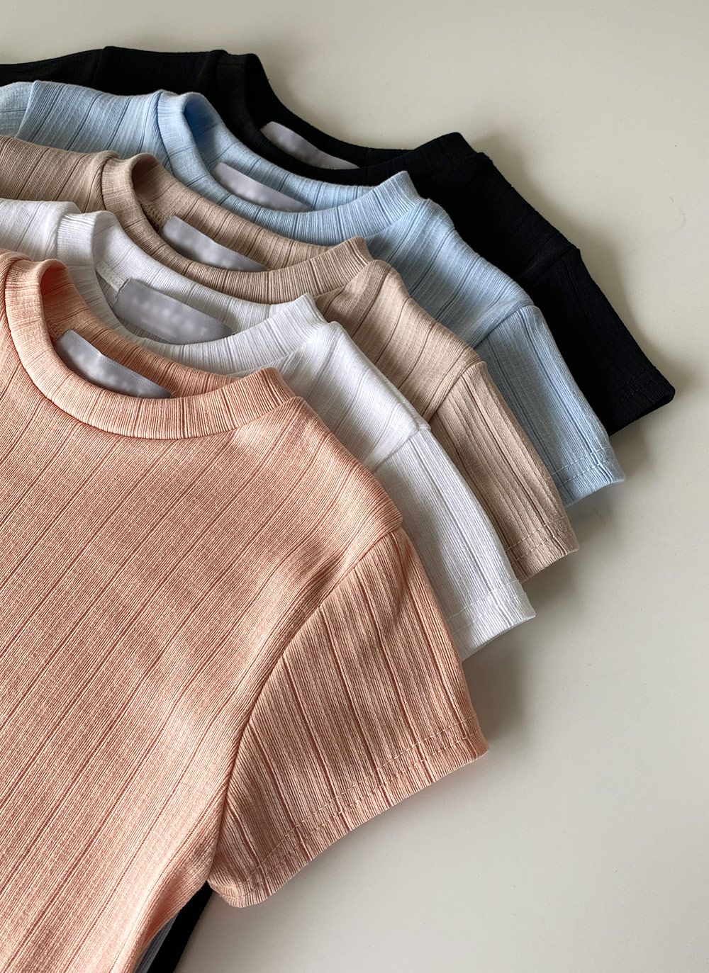 キャップスリーブリブTシャツ | DHOLIC | 詳細画像2