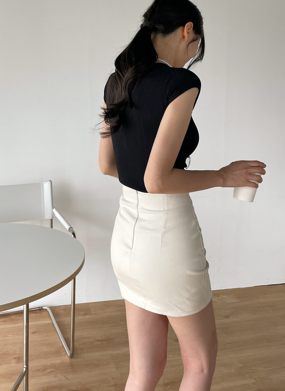 キャップスリーブリブTシャツ | DHOLIC | 詳細画像5