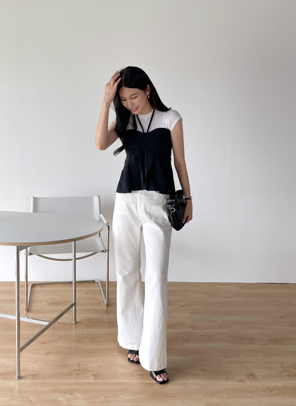 キャップスリーブリブTシャツ | DHOLIC | 詳細画像15