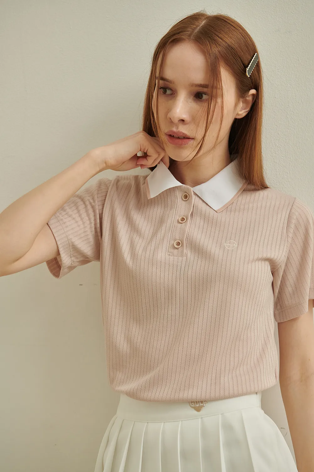 配色ラインカラー半袖Tシャツ | voer | 詳細画像21